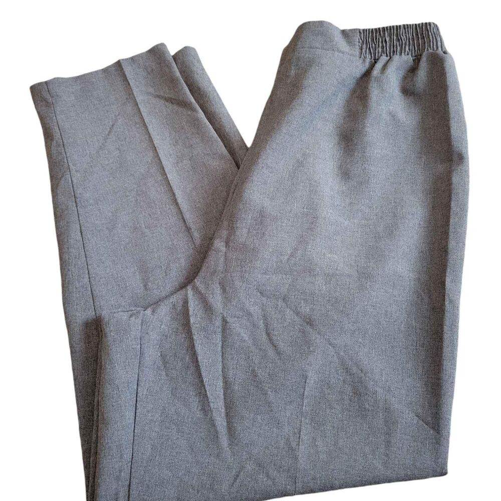 Women's Size 20W Gray Dress Pants Elastic Waistband Just for Women